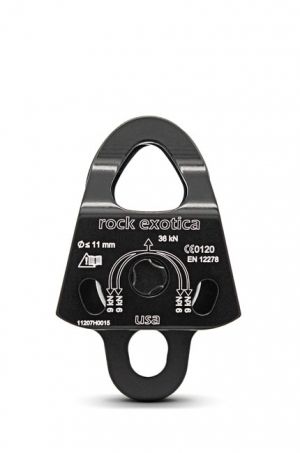rock exotica MACHINED RESCUE PULLEY DOUBLE Seilrolle Doppelrolle