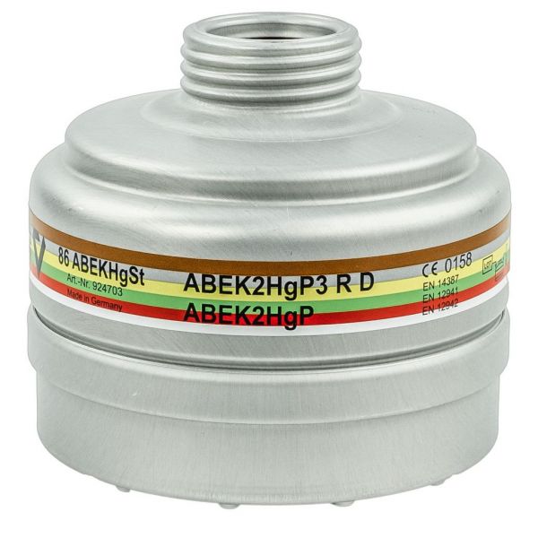 Bartels und Rieger SCHRAUBFILTER 86 ABEKHgSt (ABEK2 Hg P3 R D)