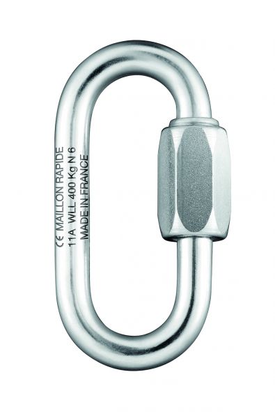 Péguet MAILLON OVAL INOX Karabiner Schraubglieder