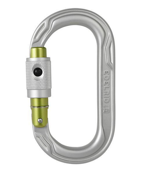 Edelrid OVAL POWER 2500 PERMALOCK Karabiner oval Schraub