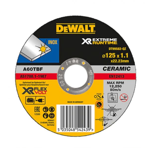 Dewalt Trennscheibe Metall gekröpft 125x1,1mm XR Extreme Runtime