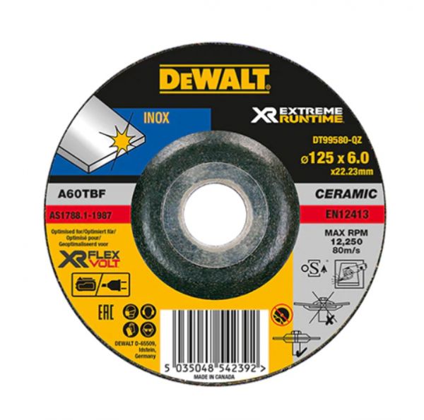 Dewalt Schruppscheibe Metall gekröpft 125x6mm XR Extreme Runtime